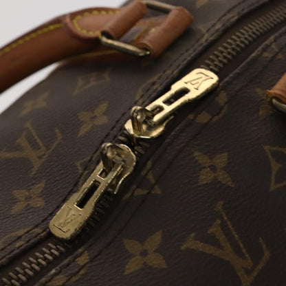 Louis Vuitton Keepall 55, Brown, Canvas, travel