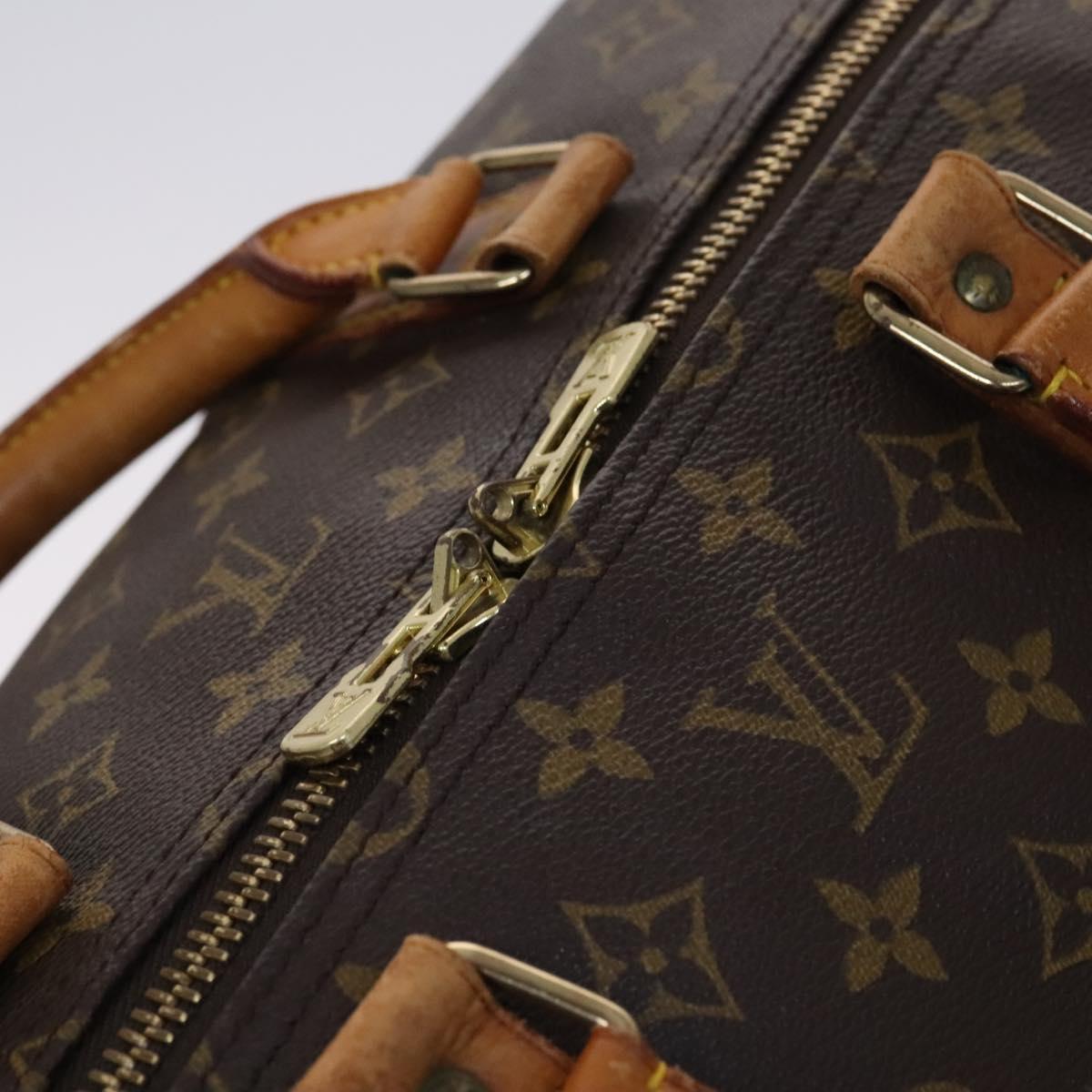 Louis Vuitton Keepall 55, Brown, Canvas, travel