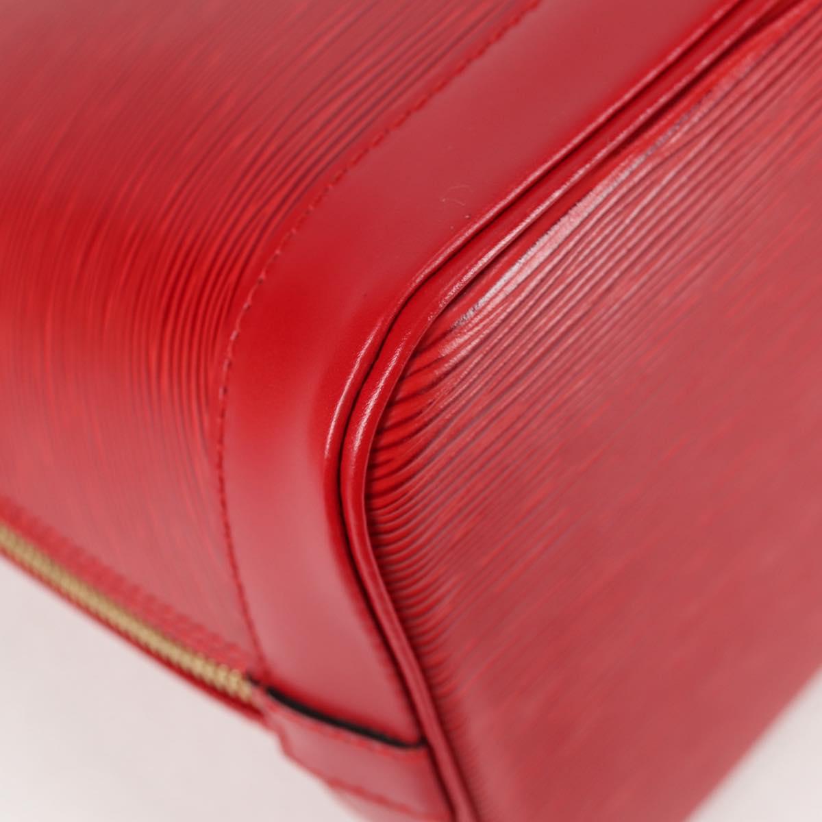 Louis Vuitton Alma, Red, Leather, handbag