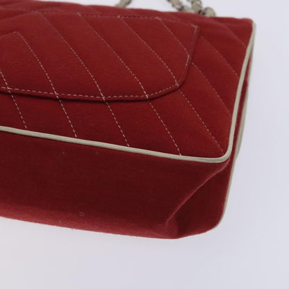 Chanel Chevron Quilted Leo Lion Single Flap Bag Jersey and leather, RED, CANVAS, Handbag