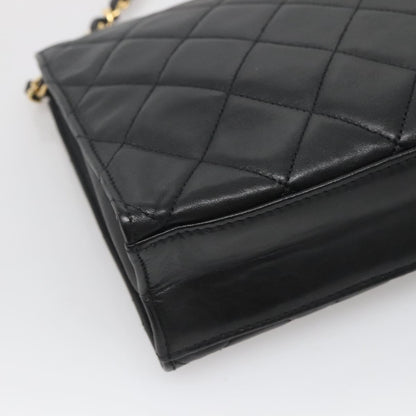 Chanel Matelassé, Black, Leather, shoulder