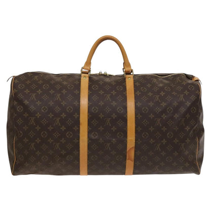 Louis Vuitton Keepall 60, Brown, Canvas, travel
