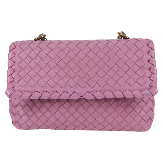 Bottega Veneta Olimpia, Purple, Leather, shoulder