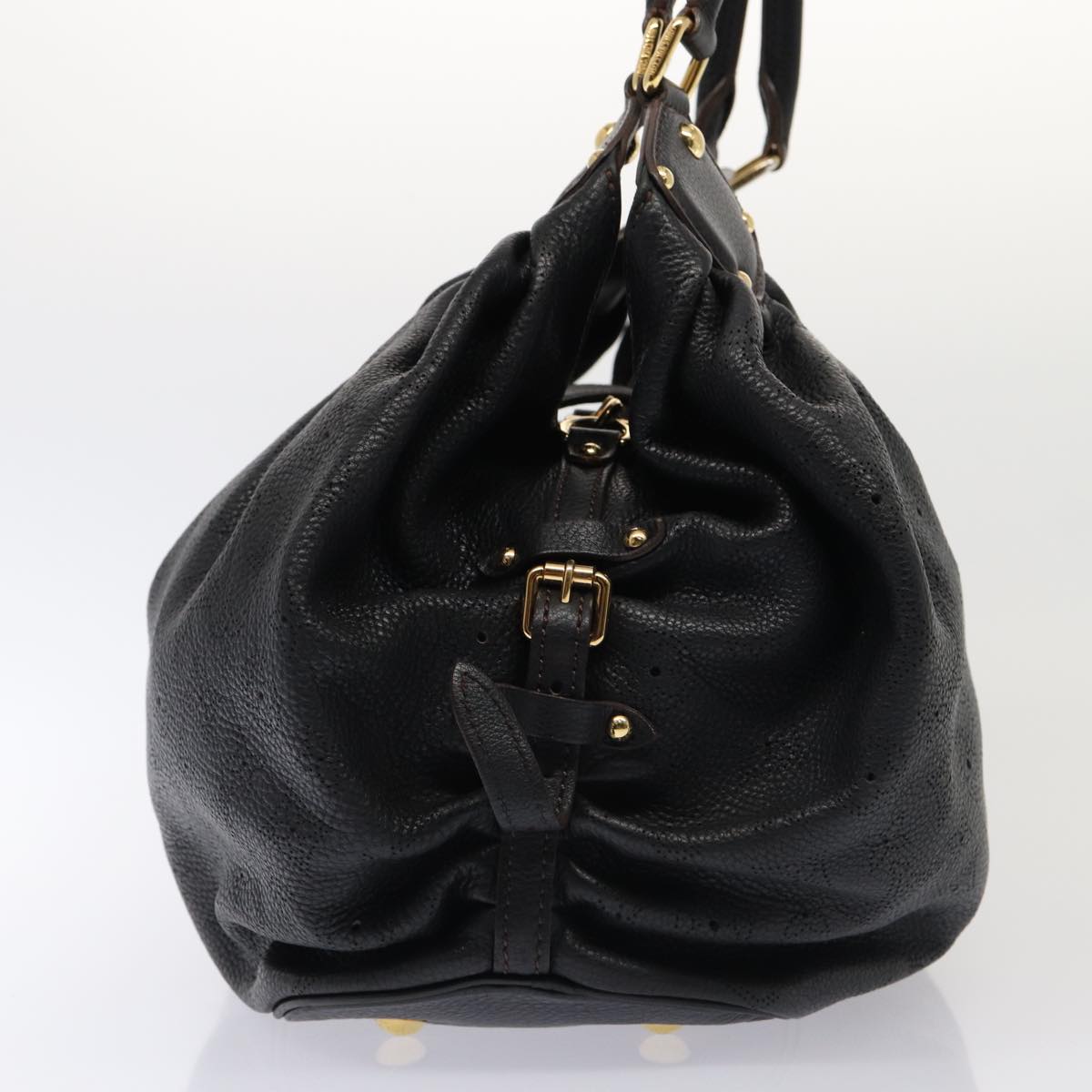 Louis Vuitton XL, Black, Leather, handbag