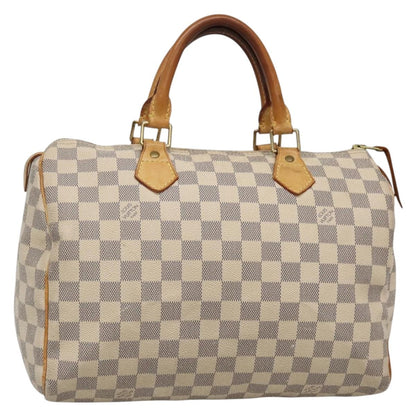 Louis Vuitton Speedy 30, Beige, Canvas, handbag