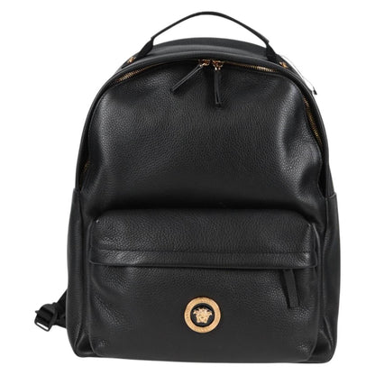 Versace Medusa, Black, Leather, backpack