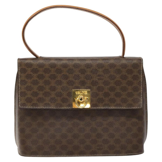 Céline Macadam, Brown, Canvas, handbag