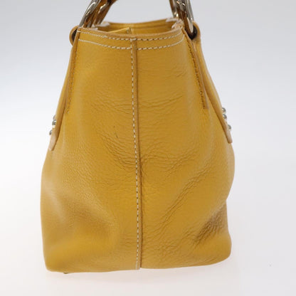 Prada, Yellow, Leather, handbag