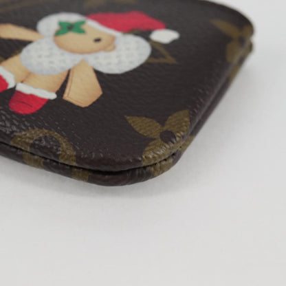 Louis Vuitton Pochette Clés, Brown, Canvas, wallet