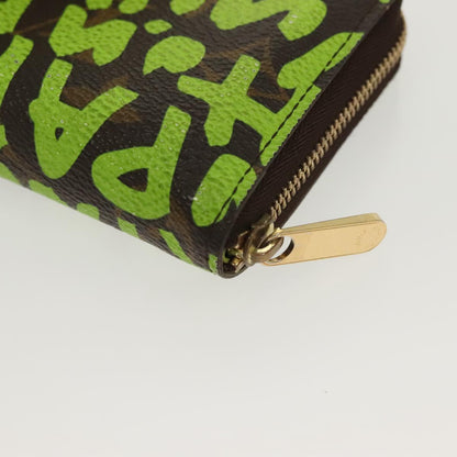 Louis Vuitton Zippy coin purse, Green, Canvas, wallet