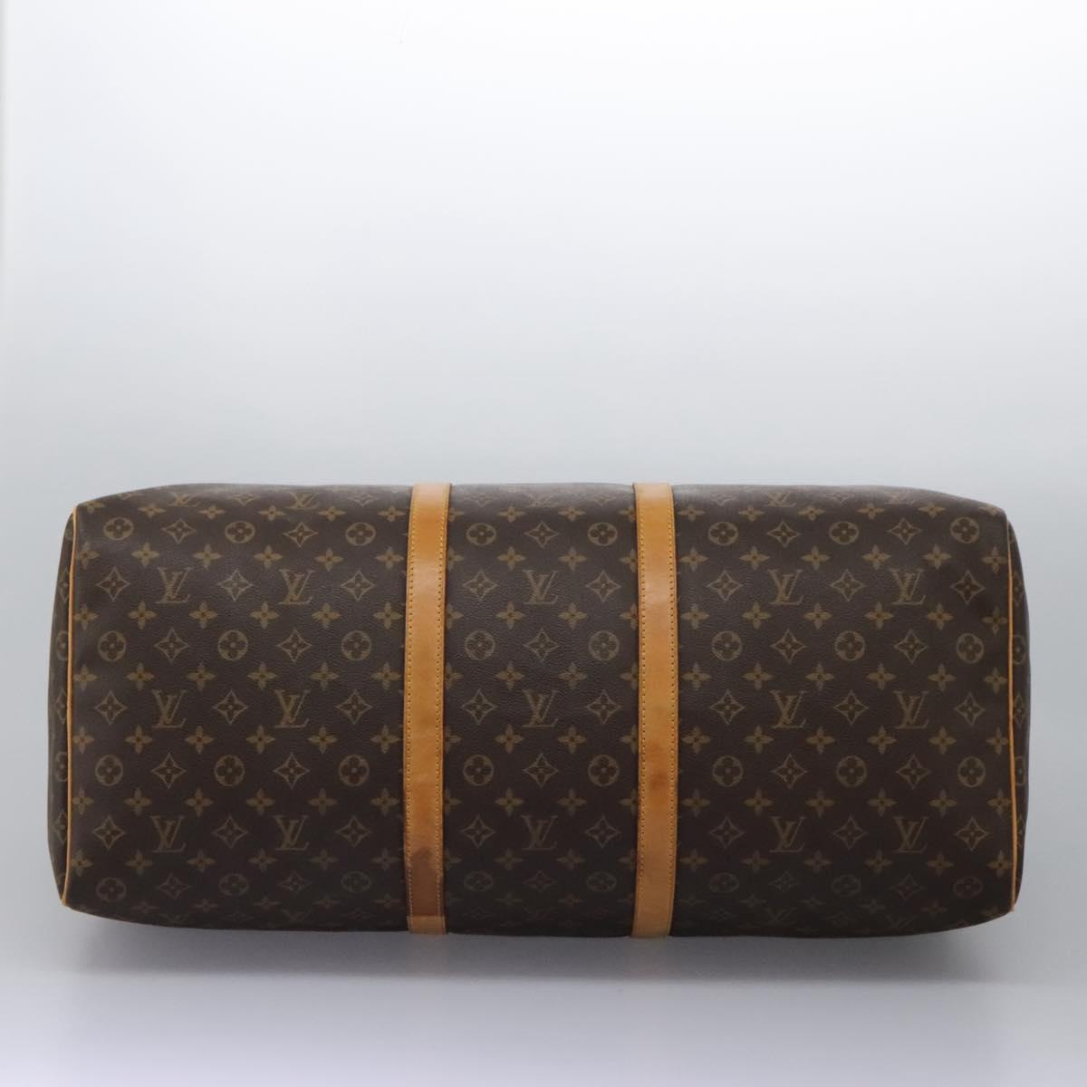 Louis Vuitton Keepall 60, Brown, Canvas, travel