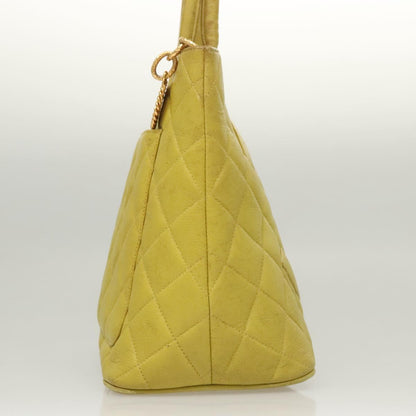 Chanel Medaillon, Yellow, Leather, tote