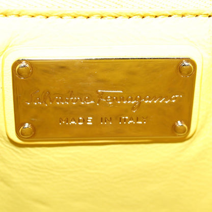 Salvatore Ferragamo Vara, Yellow, Leather, shoulder