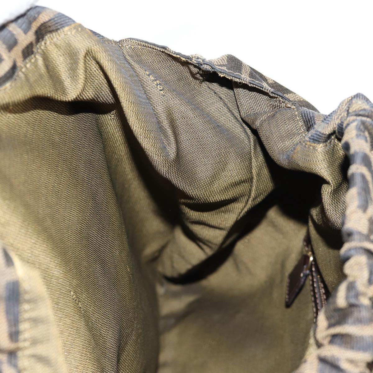 Fendi Zucca, Brown, Canvas, handbag