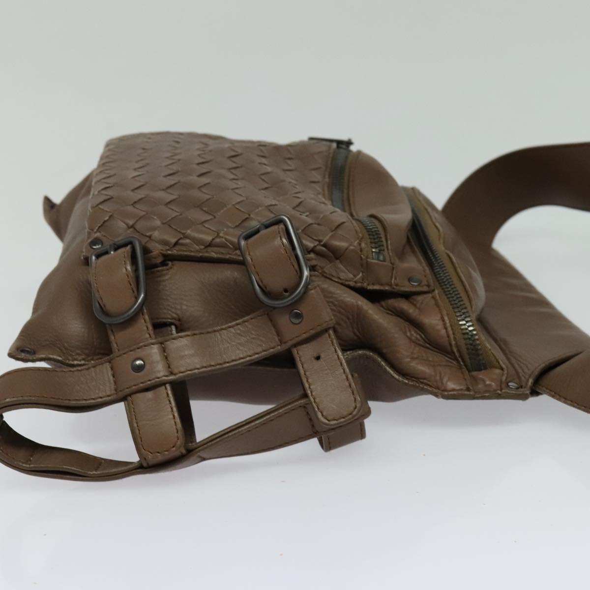 Bottega Veneta Intrecciato, Brown, Leather, shoulder