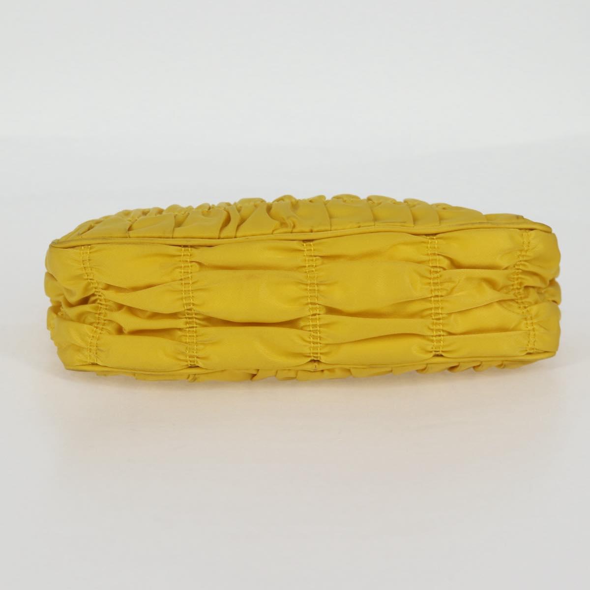 Prada Re-Nylon, Yellow, NYLON, clutch
