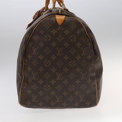 Louis Vuitton Keepall 60, Brown, Canvas, travel
