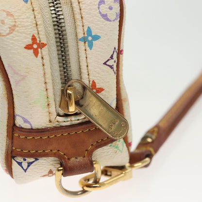 Louis Vuitton Wapity, White, Canvas, clutch