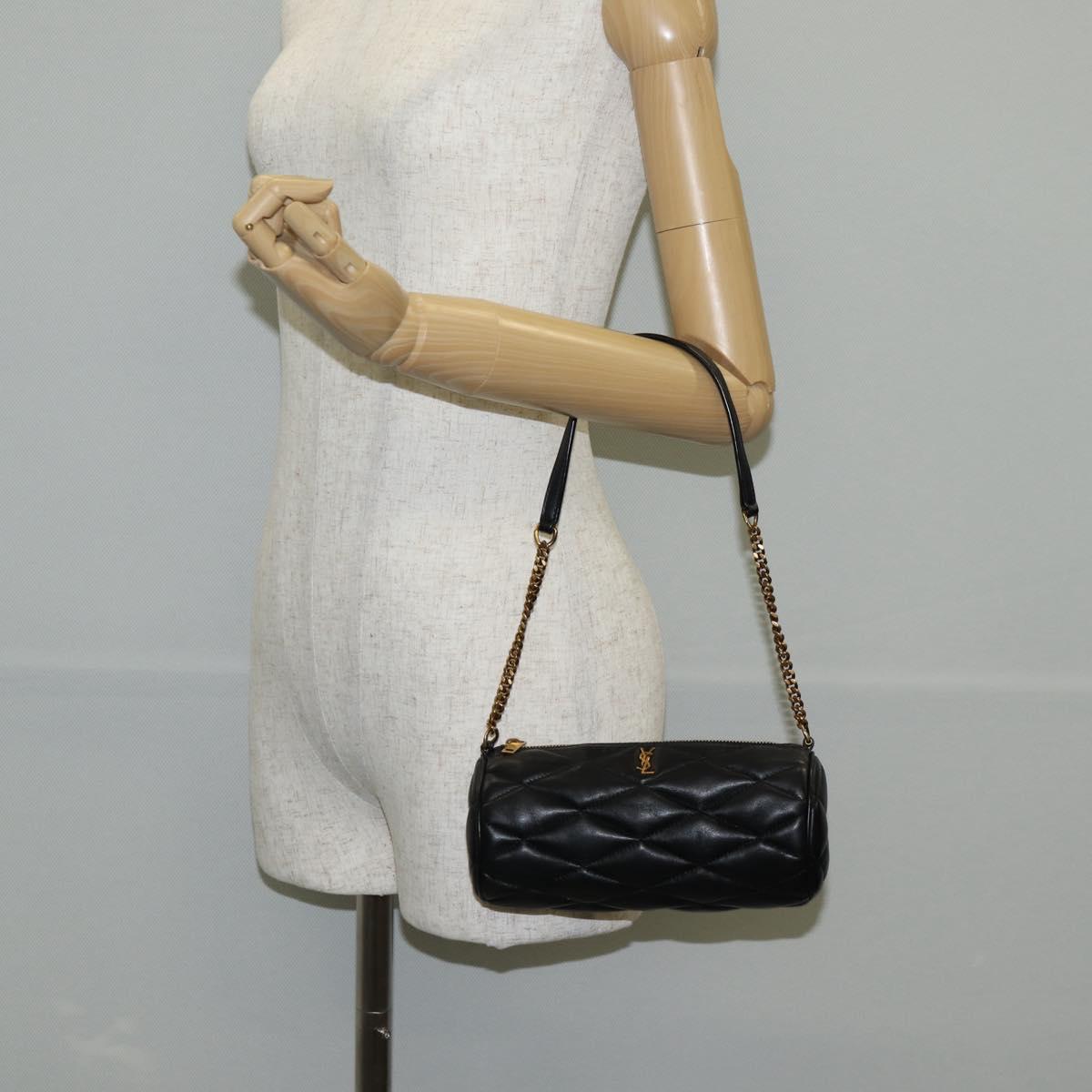 Yves Saint Laurent, Black, Leather, shoulder