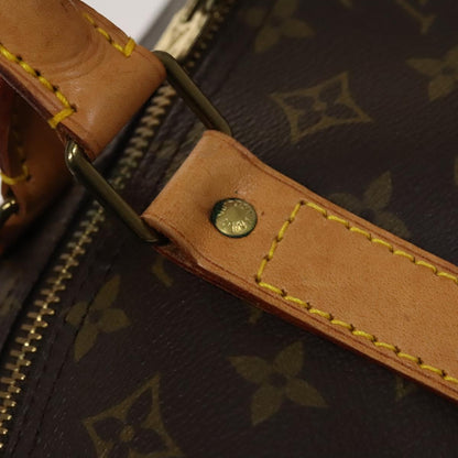 Louis Vuitton Keepall 60, Brown, Canvas, travel