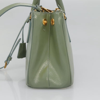 Prada Galleria, Green, Leather, handbag