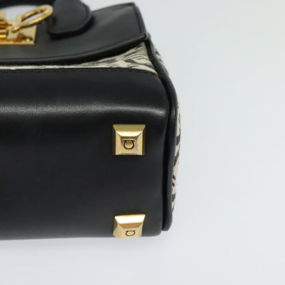 Salvatore Ferragamo Gancini, Black, Leather, handbag