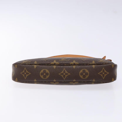 Louis Vuitton Pochette Accessoire, Brown, Canvas, clutch