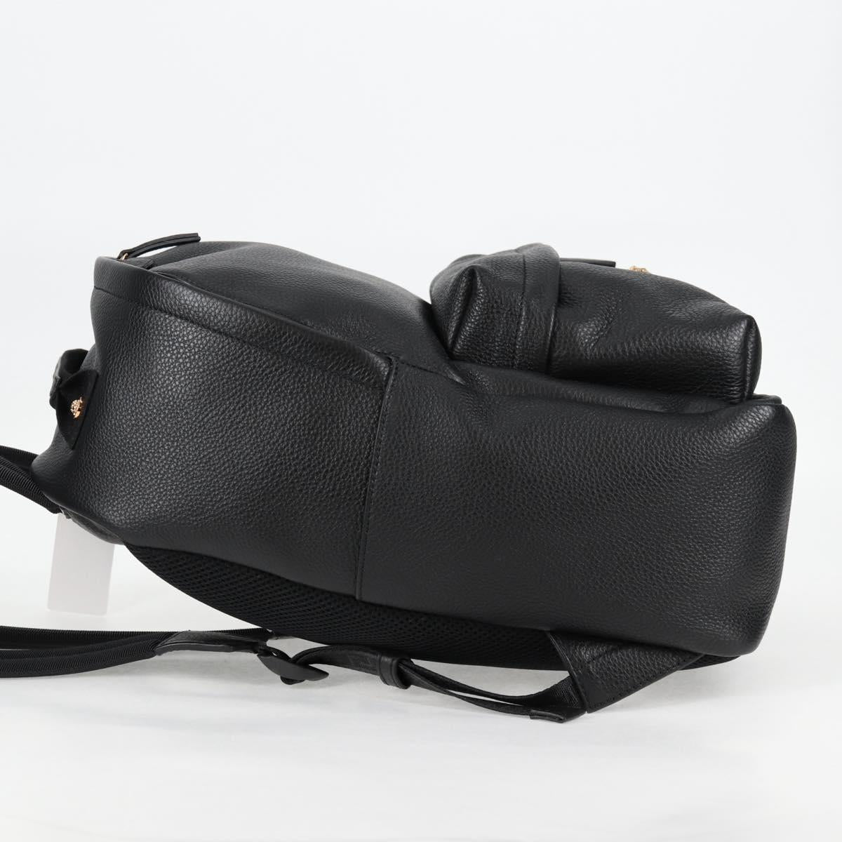 Versace Medusa, Black, Leather, backpack