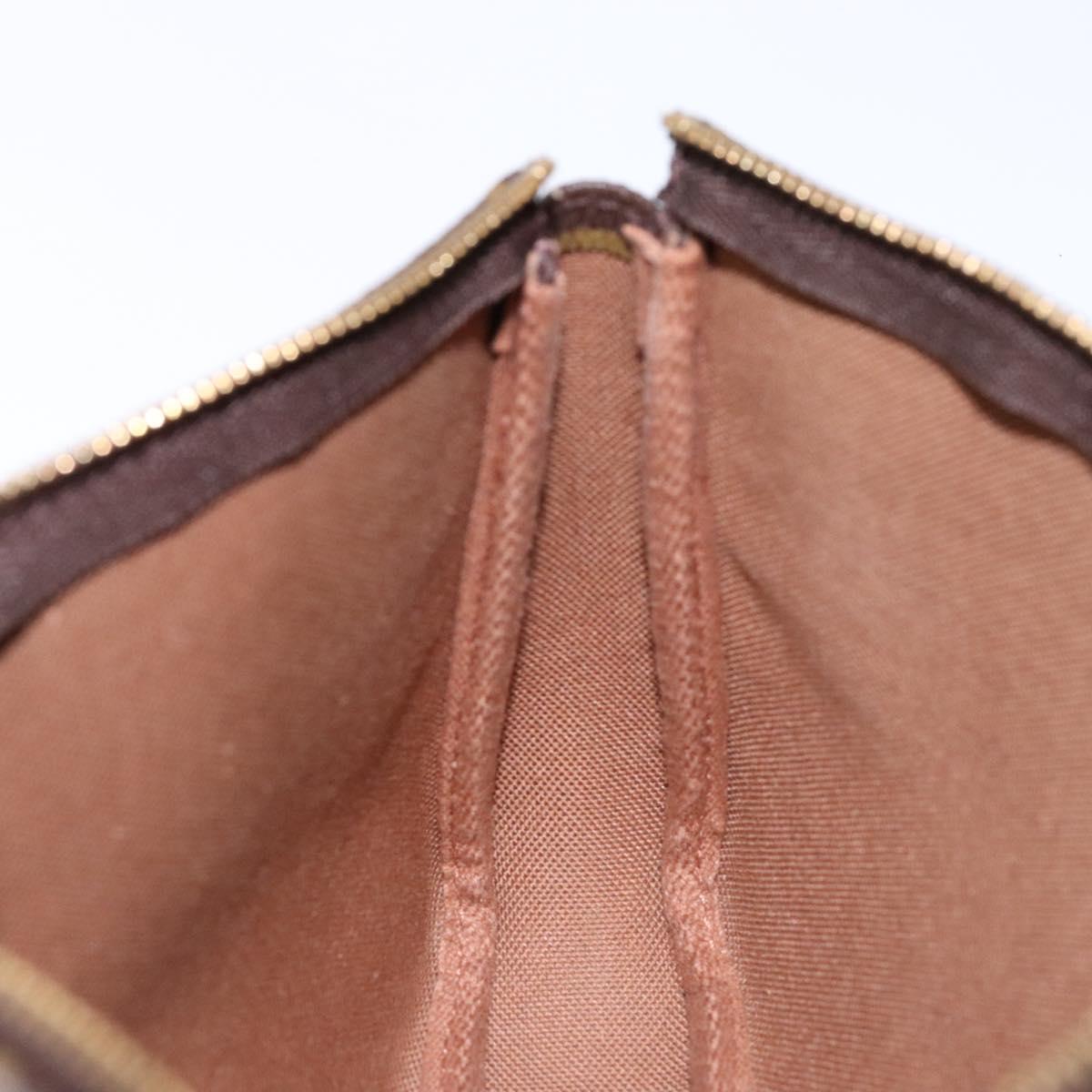 Louis Vuitton Pochette Accessoire, Brown, Canvas, clutch