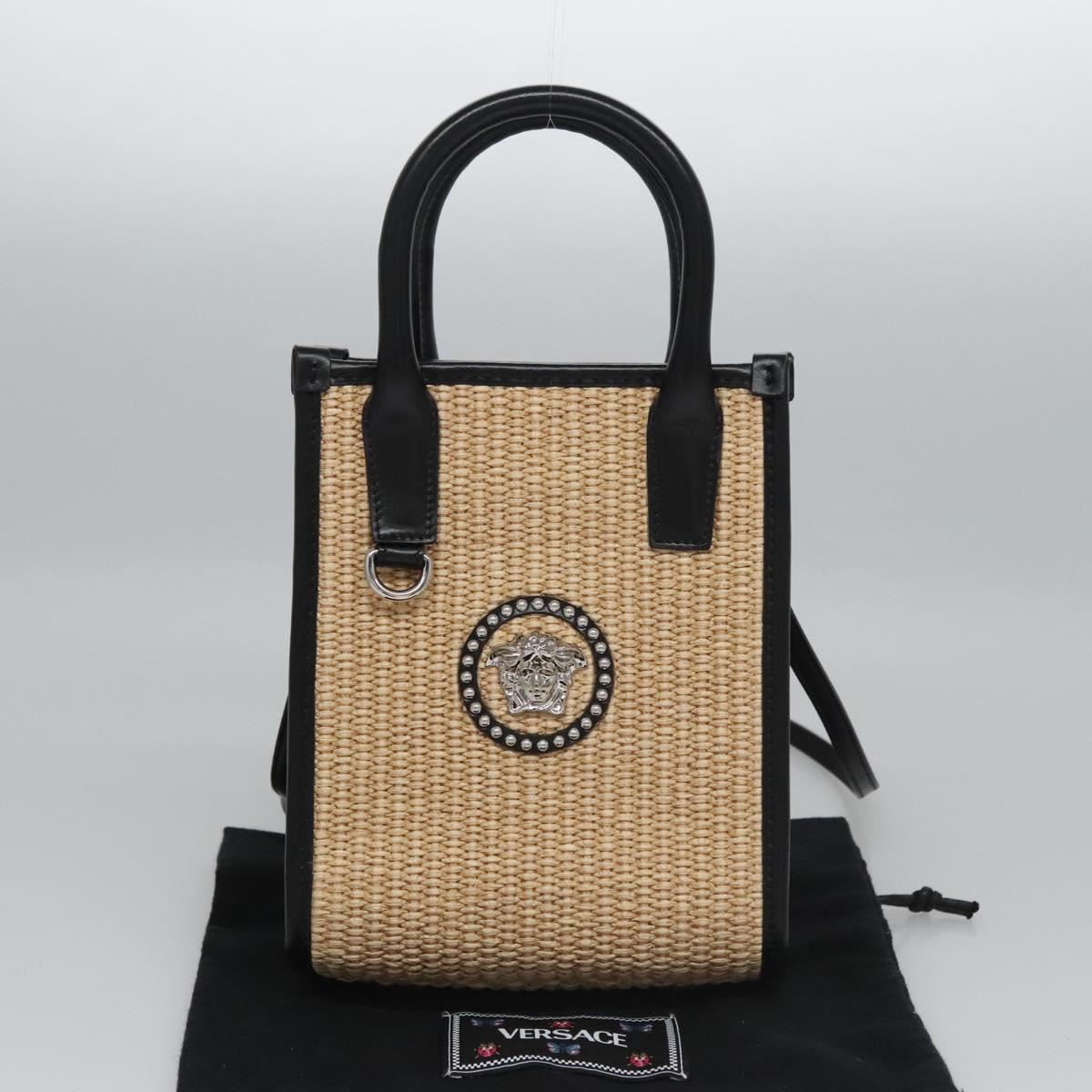 Versace Medusa, Beige, Canvas, tote