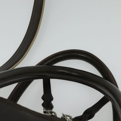 Louis Vuitton Bequia, Brown, Leather, handbag