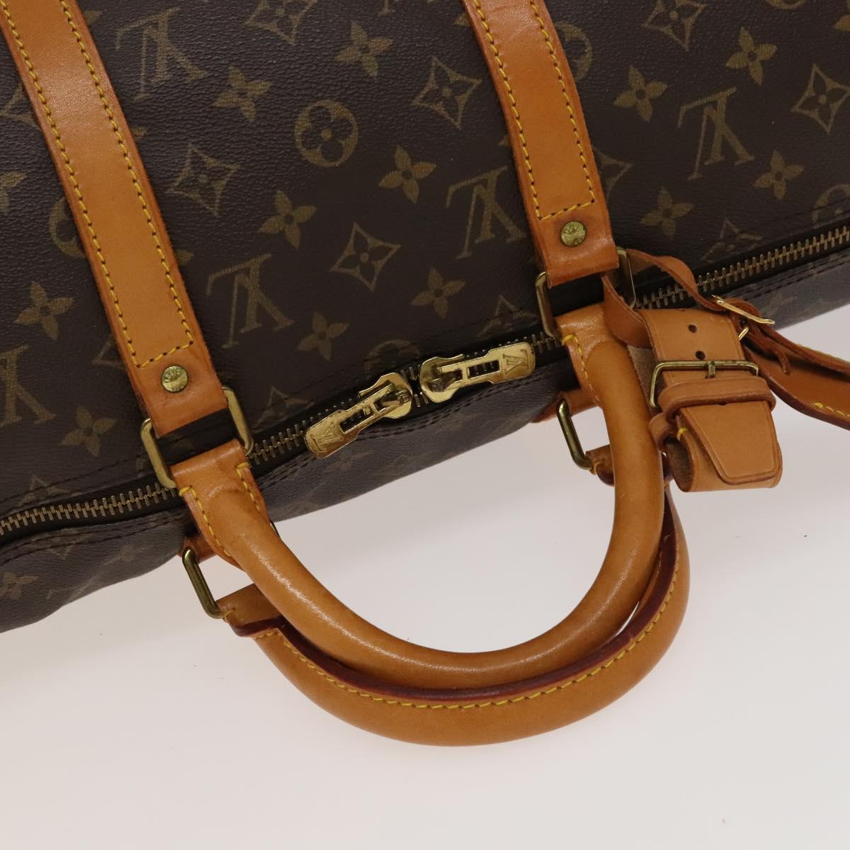 Louis Vuitton Keepall 50, Brown, Canvas, travel
