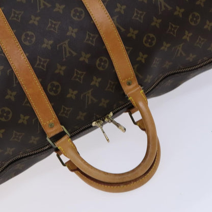 Louis Vuitton Keepall Bandouliere 55, Brown, Canvas, travel
