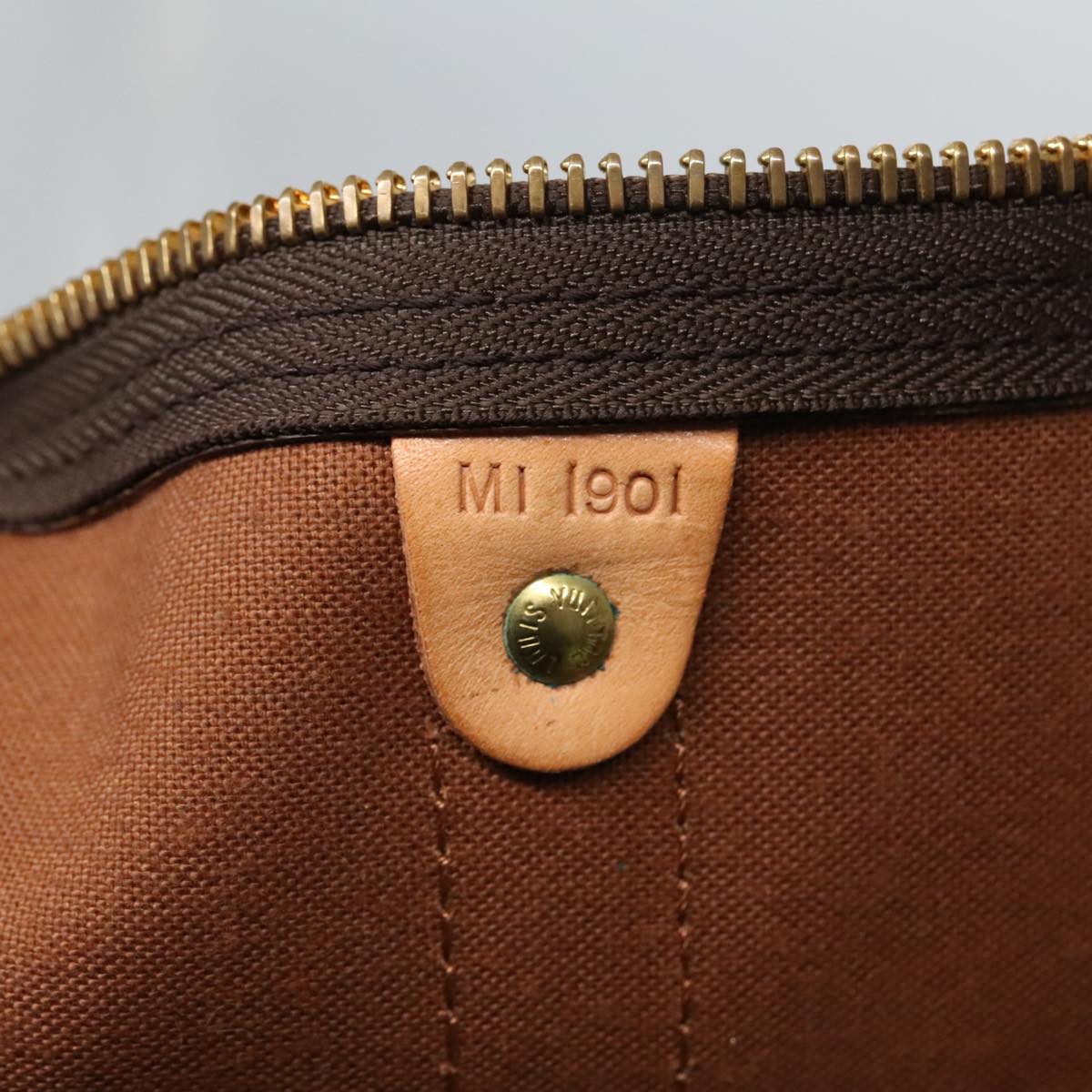 Louis Vuitton Keepall 60, Brown, Canvas, travel