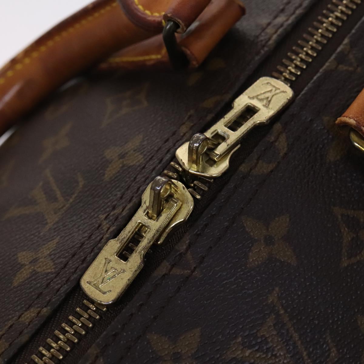 Louis Vuitton Keepall 55, Brown, Canvas, travel