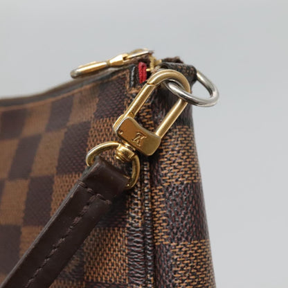 Louis Vuitton Pochette Accessoire, Brown, Canvas, clutch