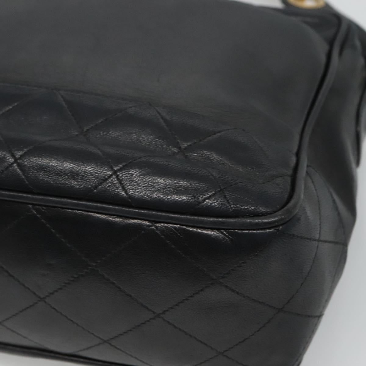 Chanel Camera, Black, Leather, shoulder