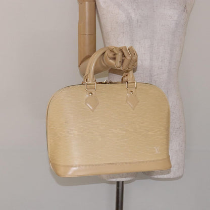 Louis Vuitton Alma, Beige, Leather, handbag