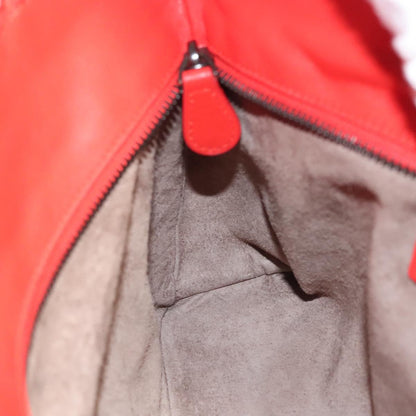 Bottega Veneta Intrecciato, Red, Leather, handbag