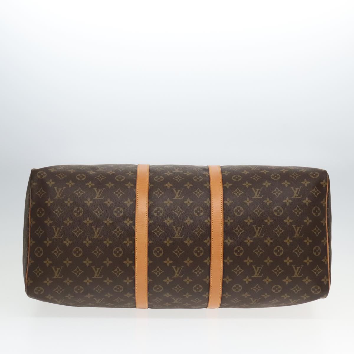 Louis Vuitton Keepall 60, Brown, Canvas, travel