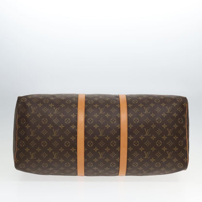 Louis Vuitton Keepall 60, Brown, Canvas, travel