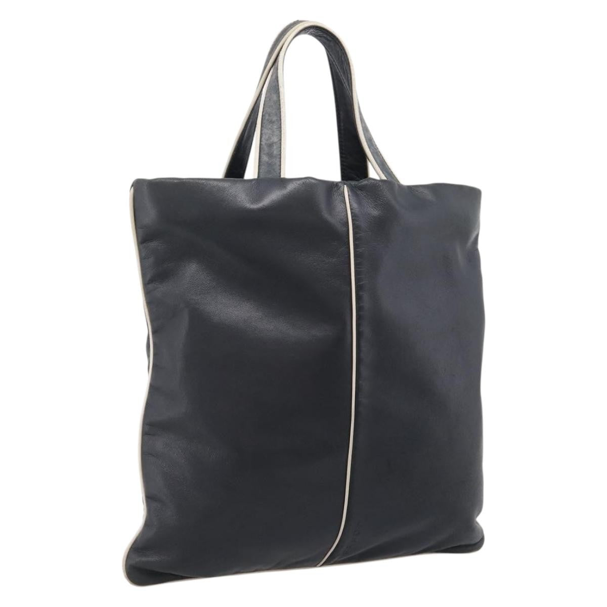 Loewe Tote Leather, Black, Leather, Tote Bag