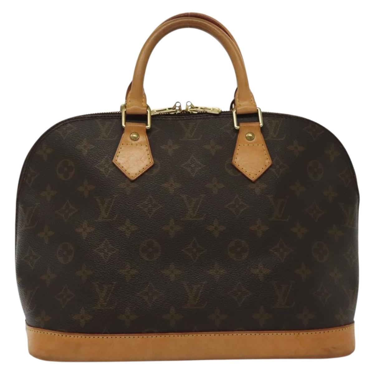 Louis Vuitton Alma, Brown, Canvas, handbag