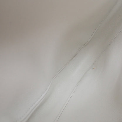 Celine Triangle Leather, White, Leather, Handbag
