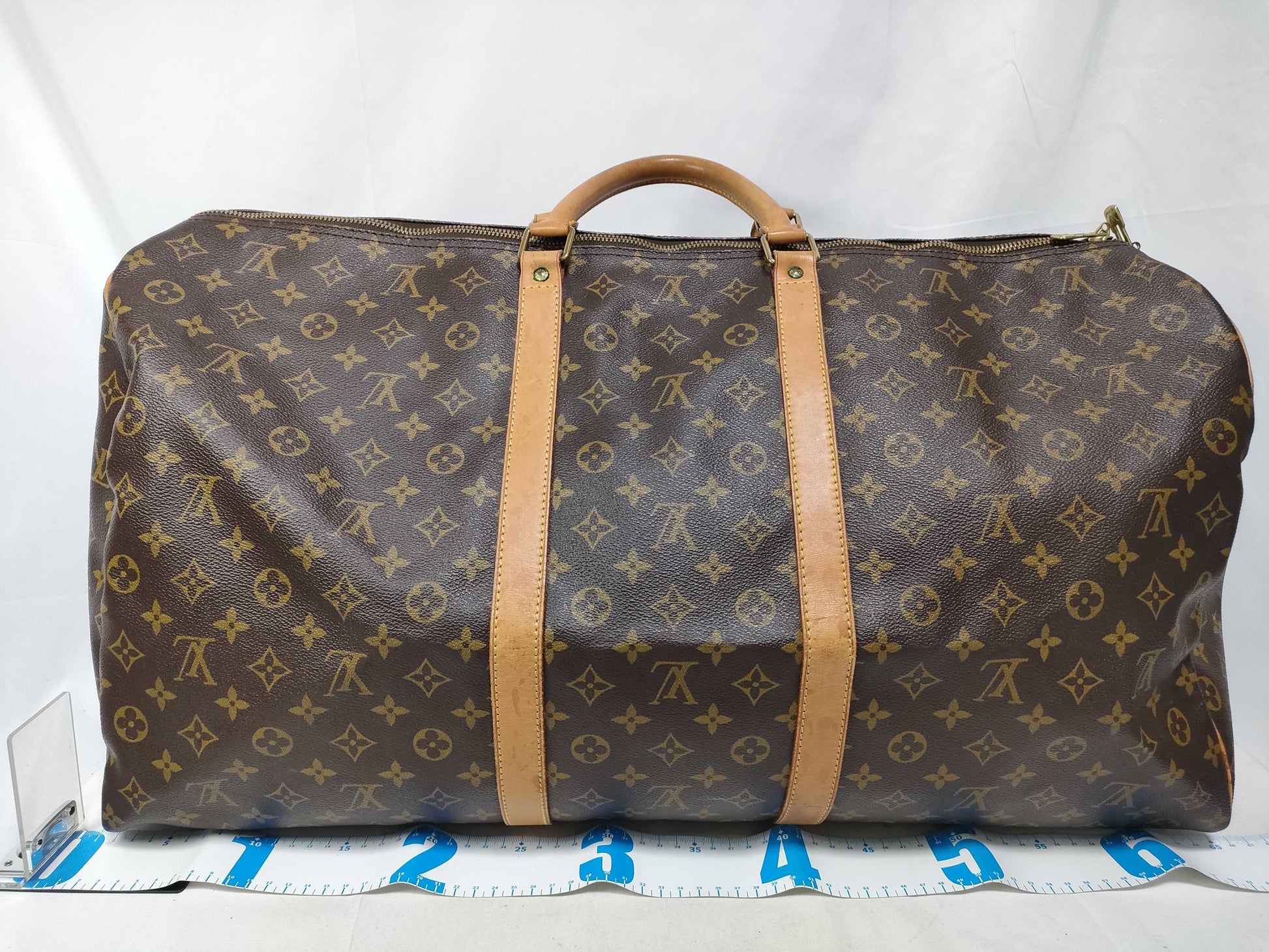 Louis Vuitton Keepall Monogram, Brown, Canvas, Travel Bag
