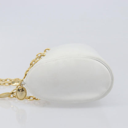 Christian Dior Shoulder Leather, White, Leather, Shoulder Bag
