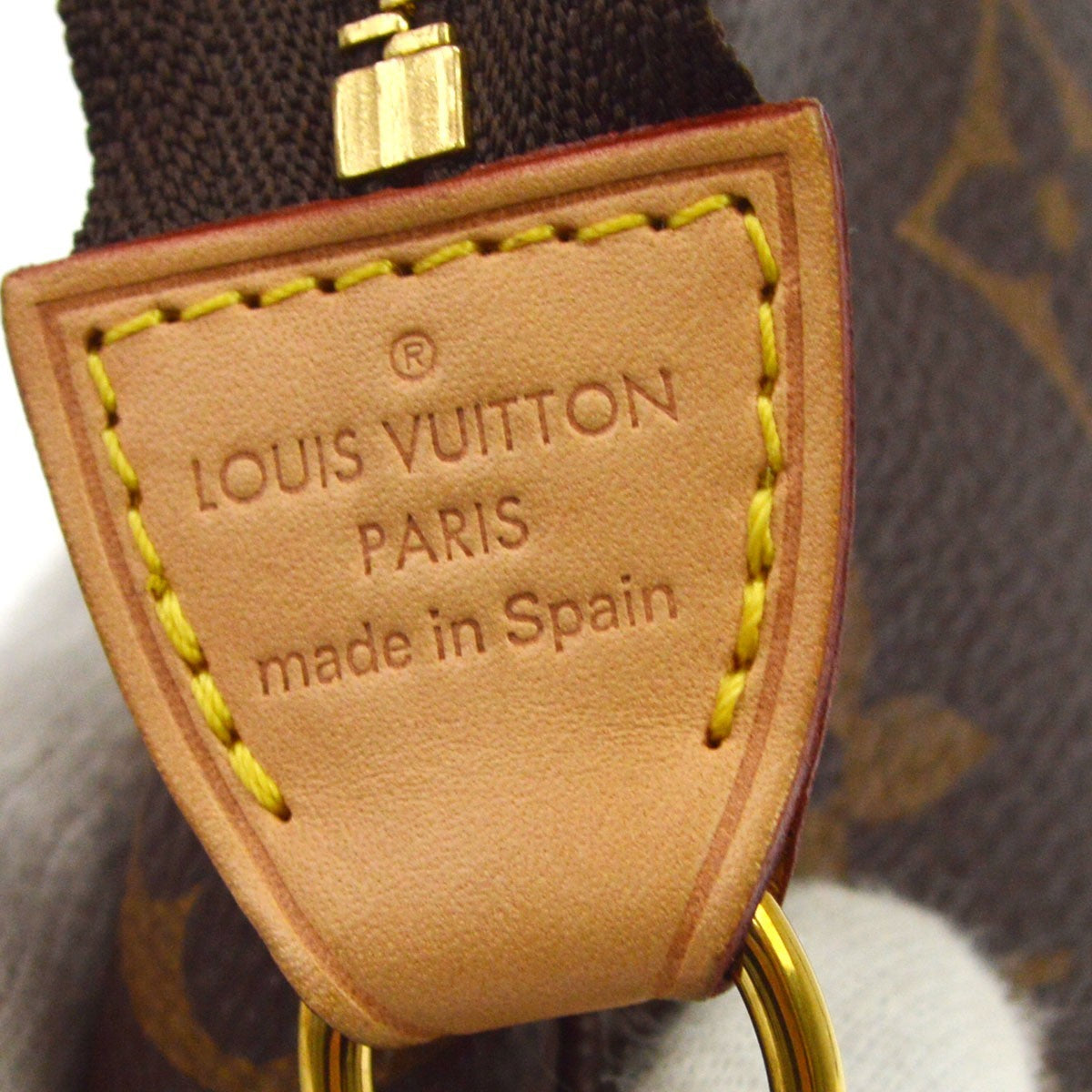 Louis Vuitton Mini pochette accessoires Canvas, Brown, Canvas, Clutch