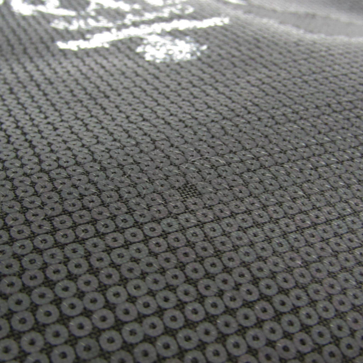 Prada Logo Open Sequined Mesh, Black, Mesh, Tote Bag