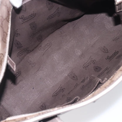 Gucci Tote GG Imprime, Silver, Canvas, Tote Bag