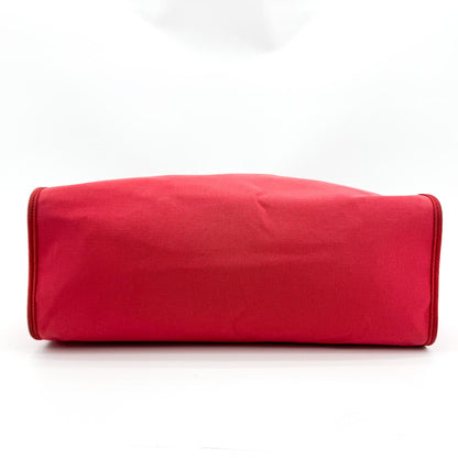 Hermes Herbag Toile and Leather, Pink, Canvas, Handbag
